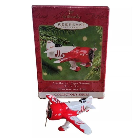 Gee Bee R-1 Super Sportster Sky's The Limit Hallmark Ornament - Picture 1 of 3